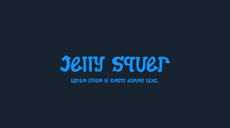 Jelly Squer Font