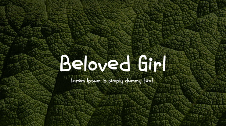 Beloved Girl Font