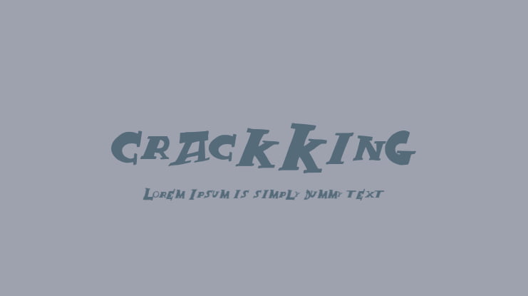 CrackKing Font