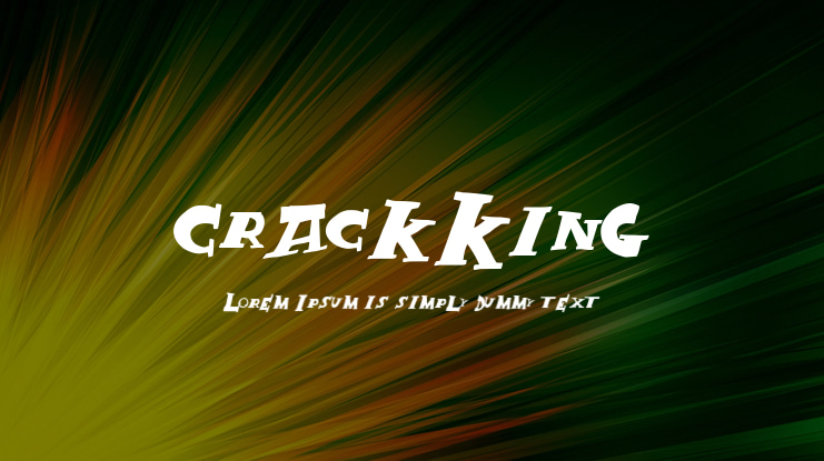 CrackKing Font