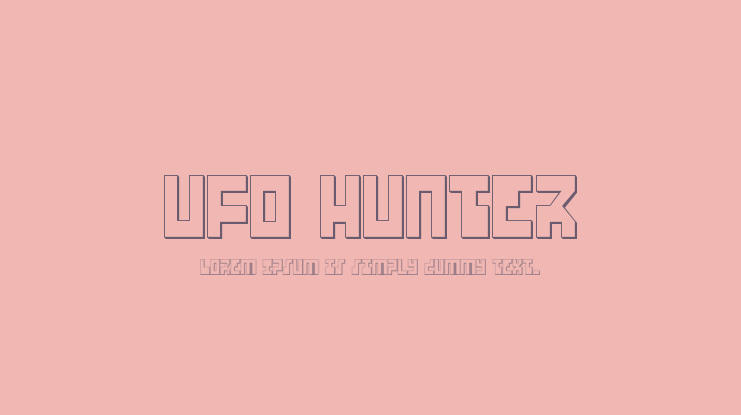 Ufo Hunter Font Family