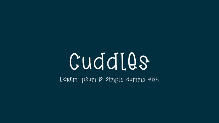 cuddles Font