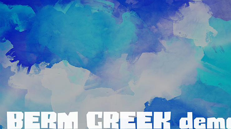 BERM CREEK demo Font