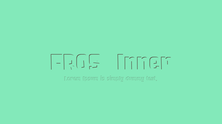 FROS  Inner Font Family