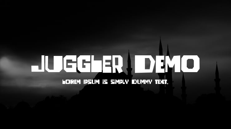 JUGGLER demo Font