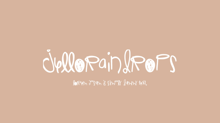 JelloRaindrops Font