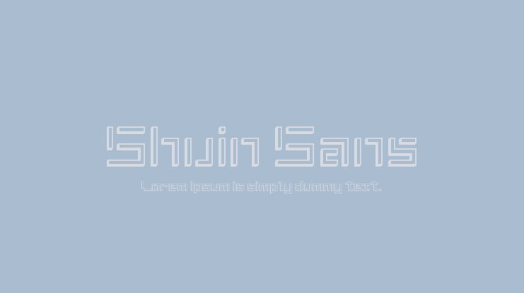 Shuin Sans Font Family