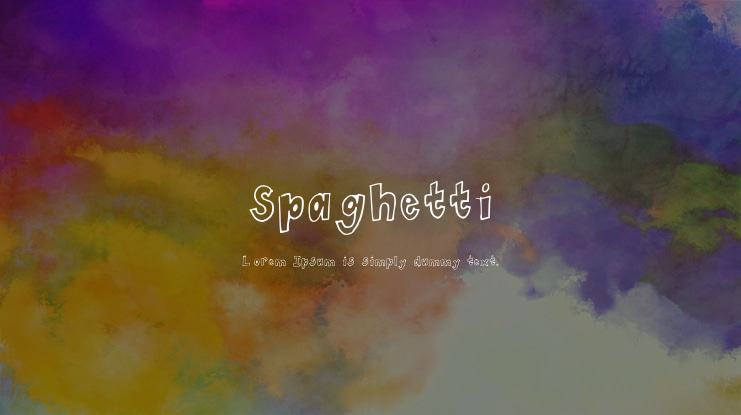 Spaghetti Font