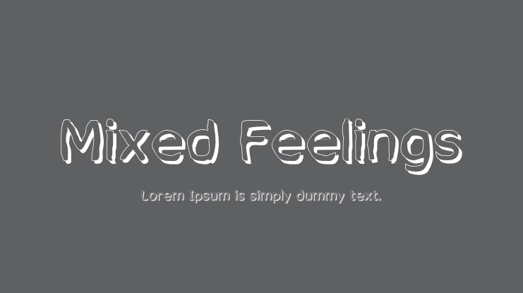 Mixed Feelings Font