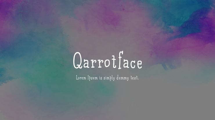 Qarrotface Font