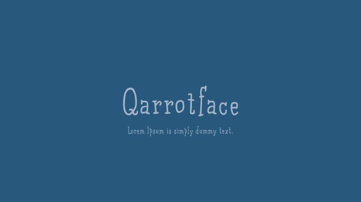 Qarrotface Font