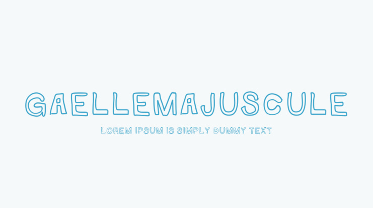 GaelleMAJUSCULE Font