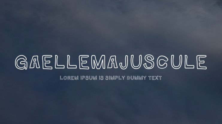 GaelleMAJUSCULE Font