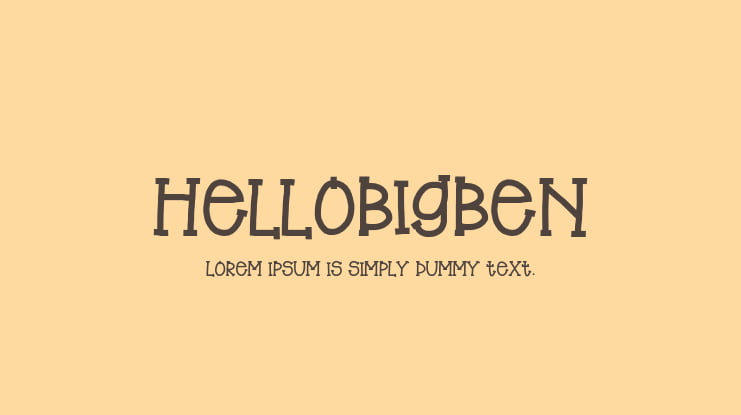 HelloBigBen Font