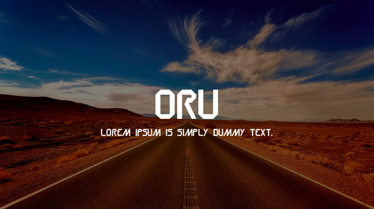 Oru Font