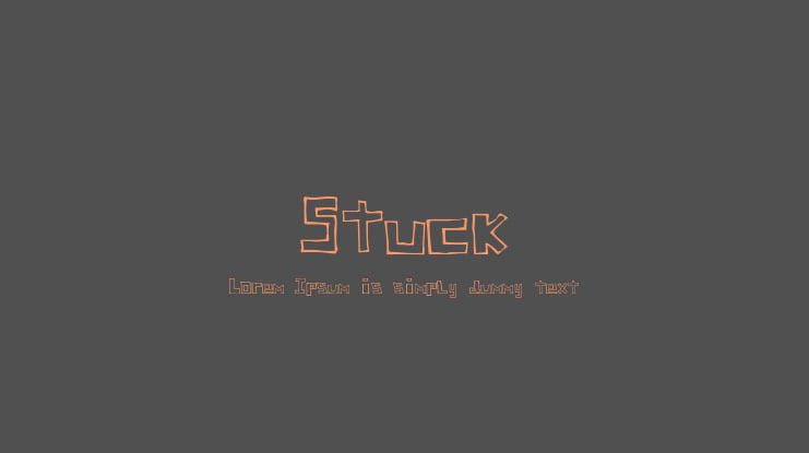 Stuck Font