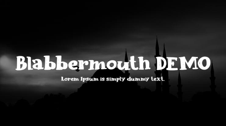 Blabbermouth DEMO Font