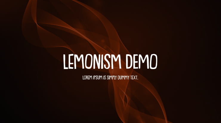 Lemonism DEMO Font