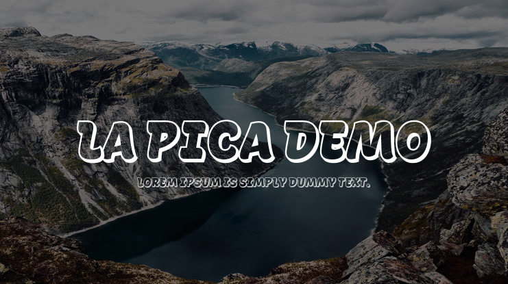 La Pica Demo Font