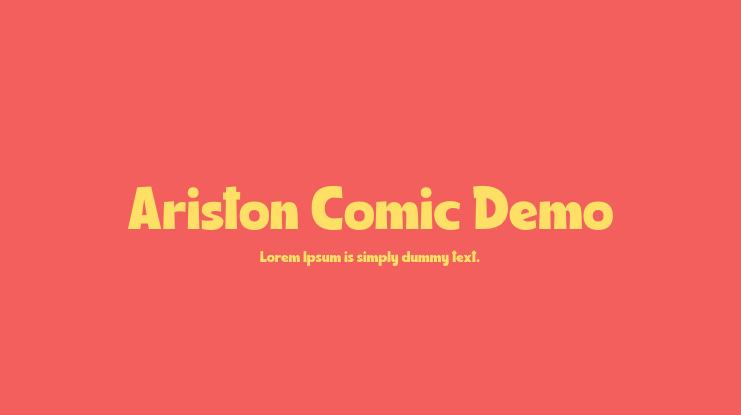 Ariston Comic Demo Font