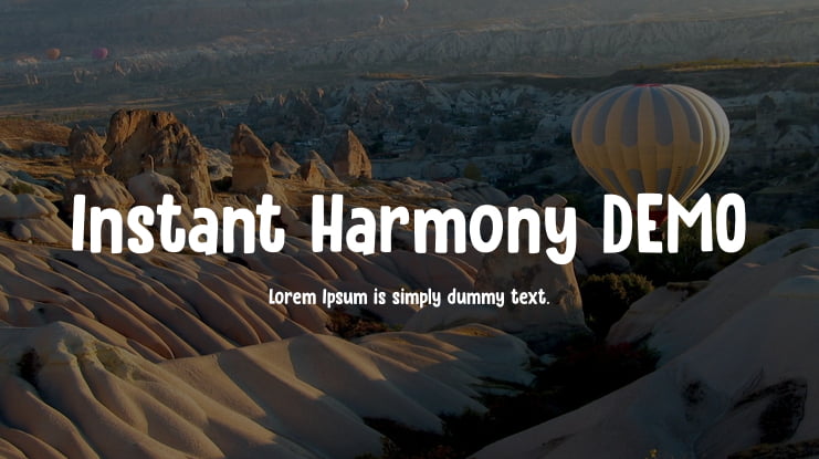 Instant Harmony DEMO Font Family