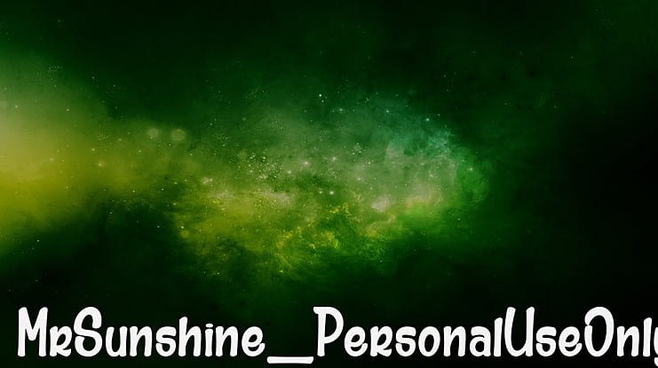 MrSunshine_PersonalUseOnly Font