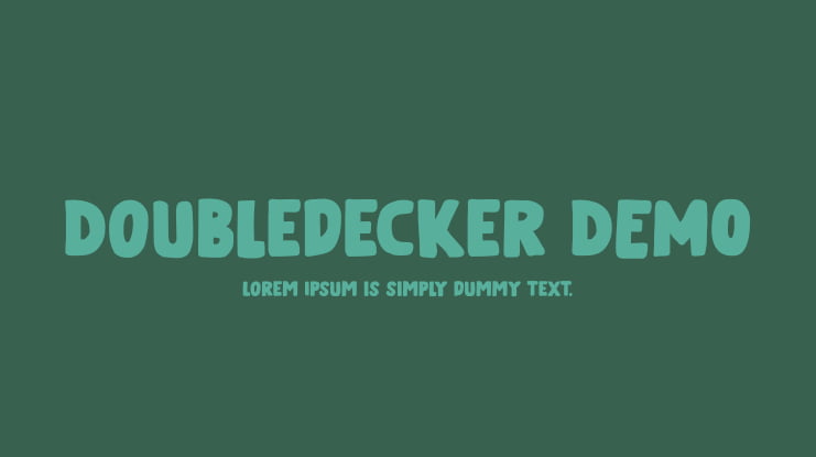 Doubledecker DEMO Font Family
