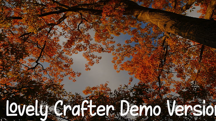 Lovely Crafter Demo Version Font
