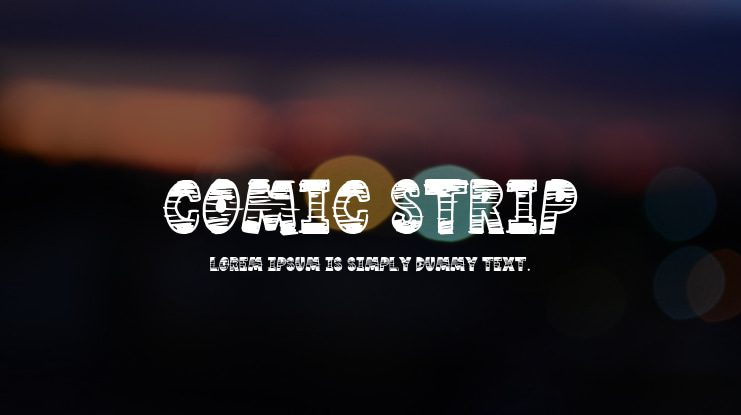 Comic Strip Font