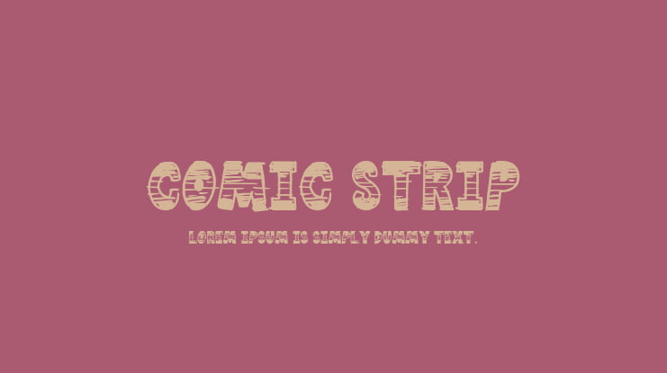 Comic Strip Font