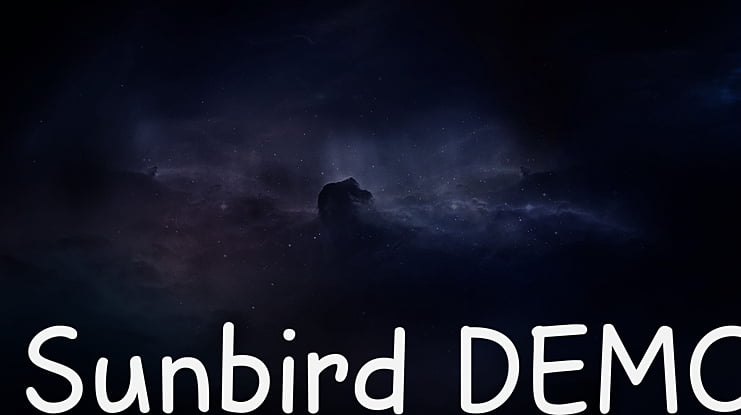 Sunbird DEMO Font
