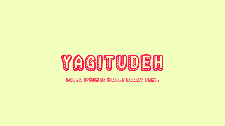 Yagitudeh Font