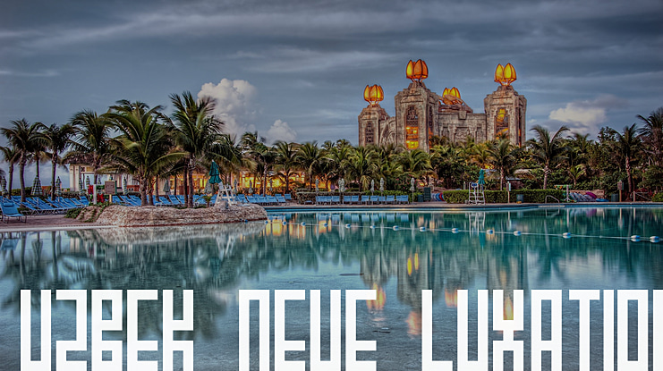 Uzbek Neue Luxation Font