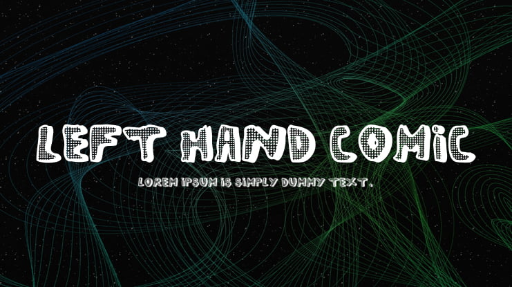 left hand comic Font