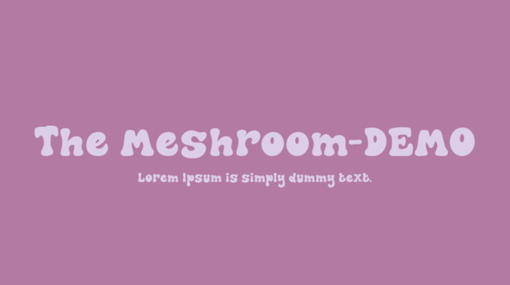The Meshroom-DEMO Font