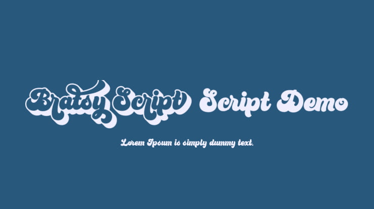 Bratsy Script Demo Font