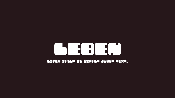 Leben Font Family