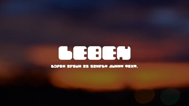 Leben Font Family