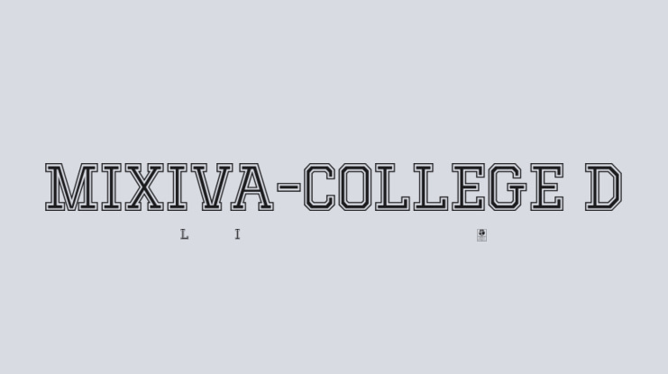 MIXIVA-COLLEGE Demo Font Family