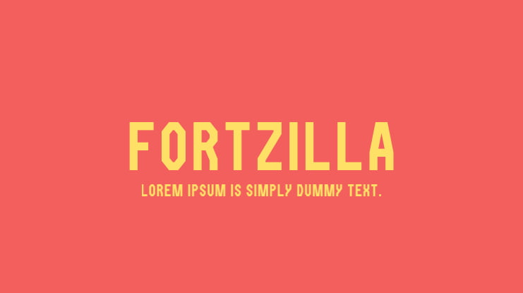 Fortzilla Font