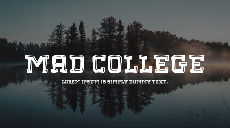 Mad College Font