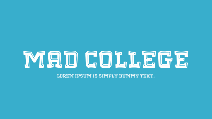 Mad College Font