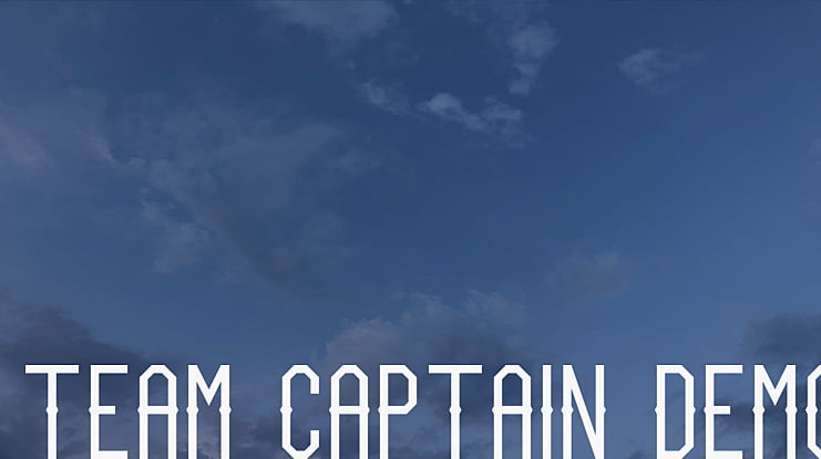 Team Captain Demo Font