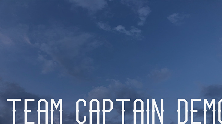 Team Captain Demo Font