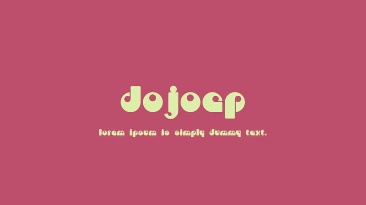 DojoCP Font