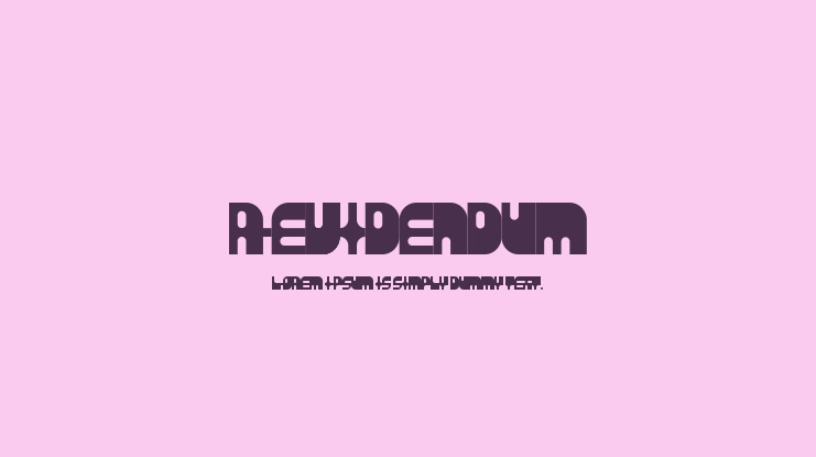Revidendum Font