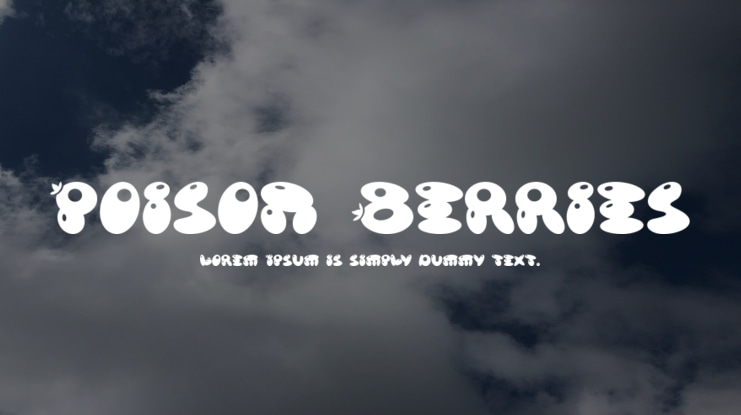 Poison Berries Font