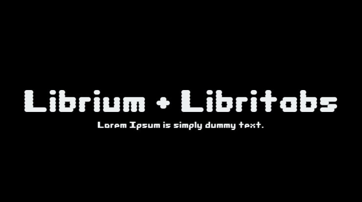 Librium + Libritabs Font Family