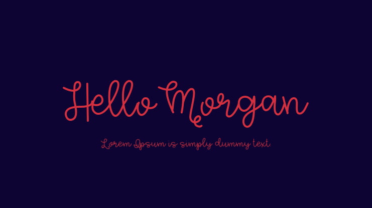 HelloMorgan Font