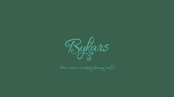 Bykars Font